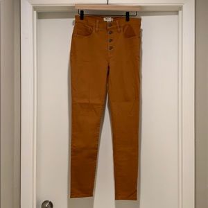 Rust / Burnt Orange Denim Madewell Jeans